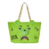 BORSA TOTE MONEYBEAR IN PELUCHE (VERDE)