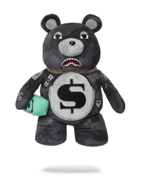3AM NEVER SLEEP MONEYBEAR Zaino a forma di orsacchiotto