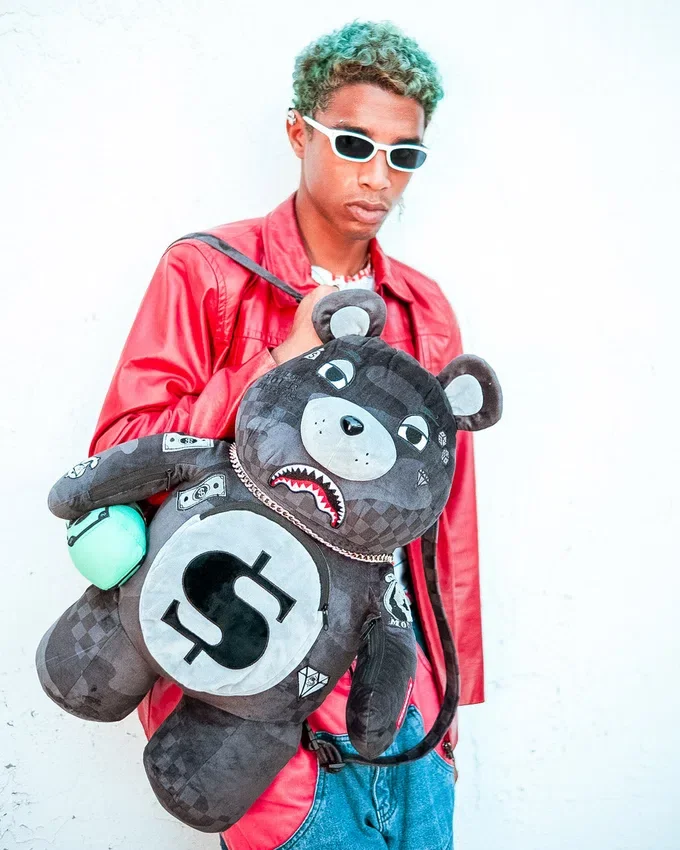3AM NEVER SLEEP MONEYBEAR Zaino a forma di orsacchiotto