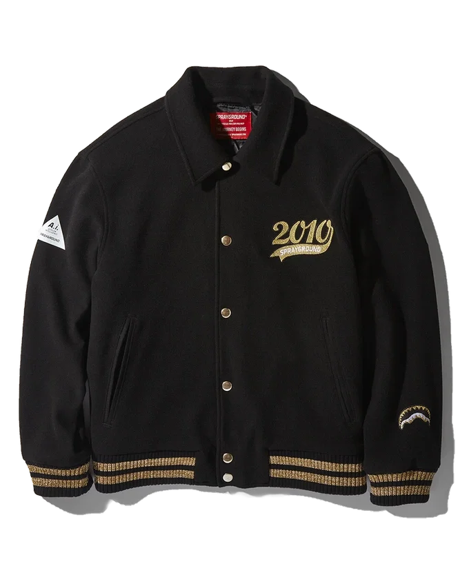 A.I.9 AFRICAN INTELLIGENCE GUILDED LEOPARD - GIACCA VARSITY IN COLLABORAZIONE CON SANDFLOWER