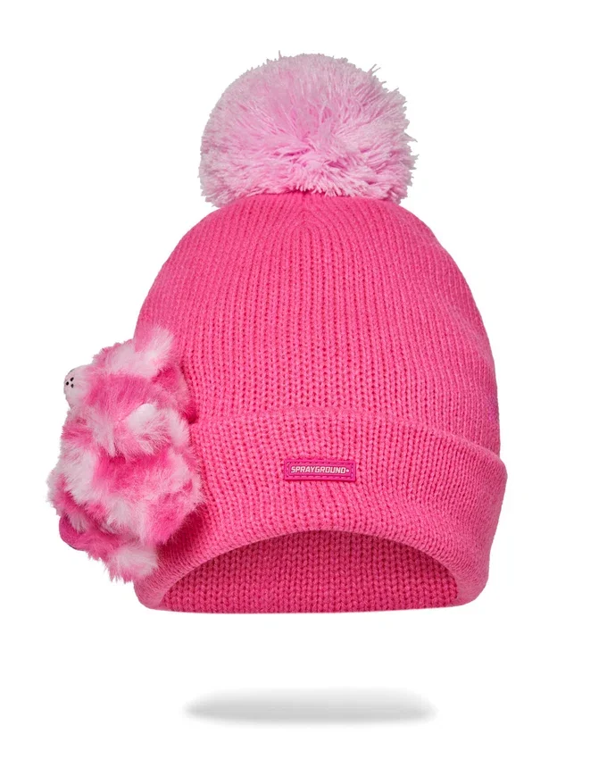 BERRETTO POMPON PINK LIL BEAR