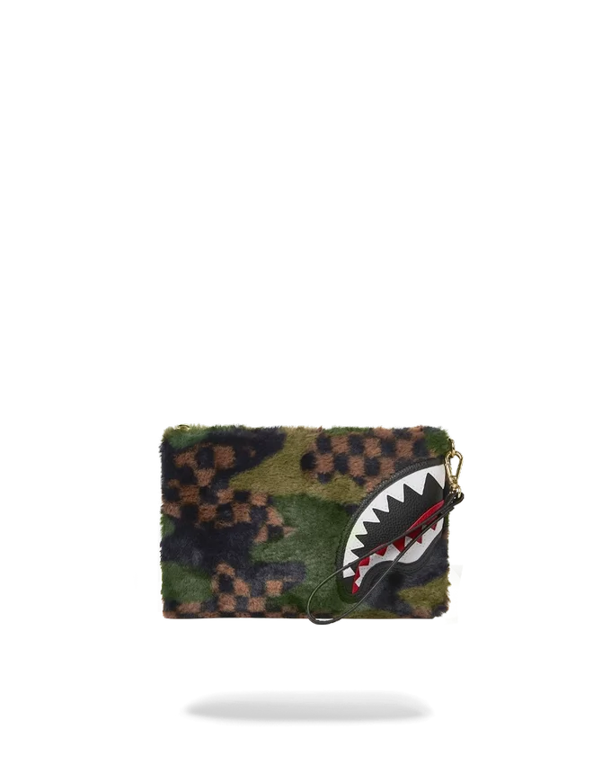 BIG SKY FUR SHARK CROSSOVER CLUTCH