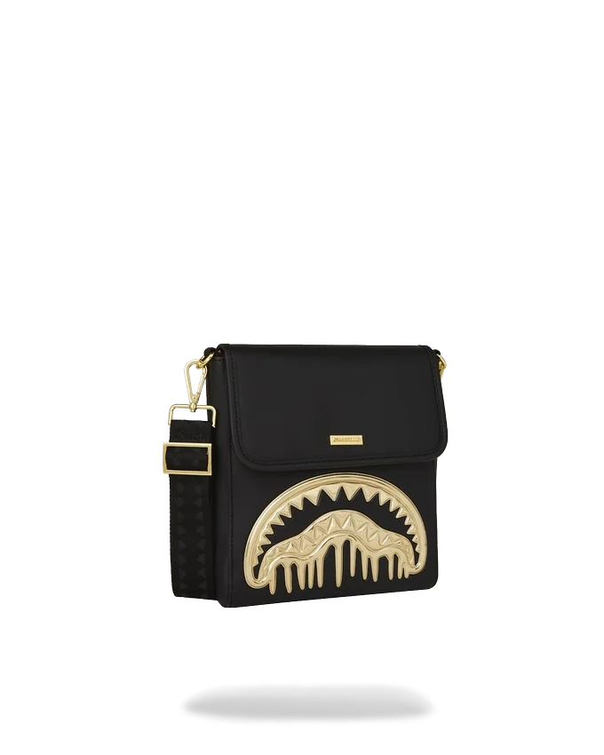 BORSA A MONOSPALLA GOLDHEART SHARK DRIP BORSE MESSAGER