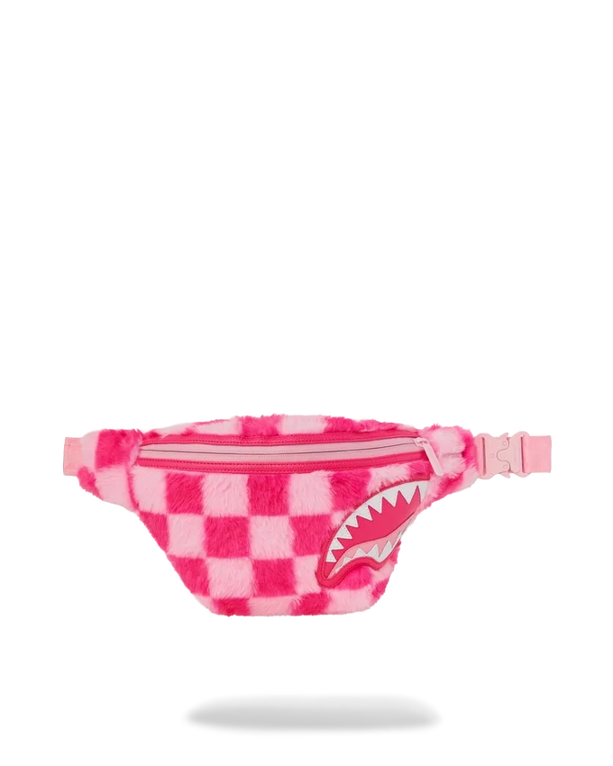 Borsa A Tracolla Savvy "Furzilla Shark" (a quadri rosa)
