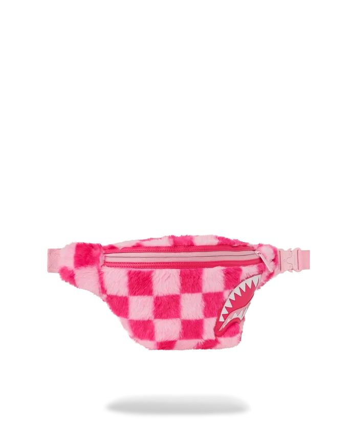 Borsa A Tracolla Savvy "Furzilla Shark" (a quadri rosa)