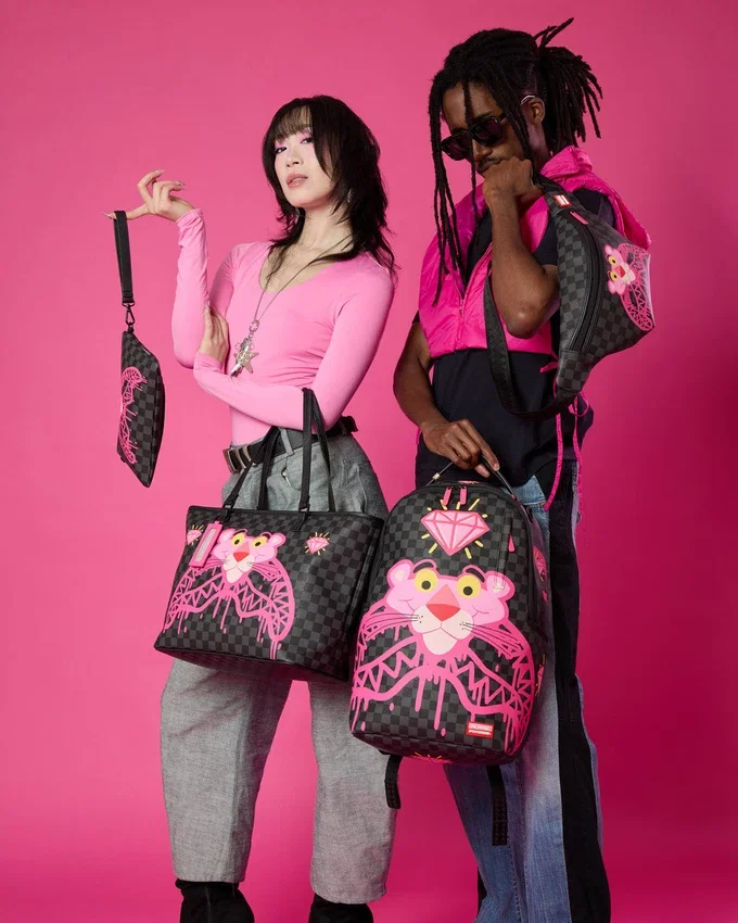 BORSA A TRACOLLA SAVVY PINK PANTHER DIAMOND SHARK