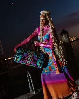 BORSA BORSONE A.I. PATH TO THE FUTURE III - COLLABORAZIONE CON SANDFLOWER (GLOW IN THE DARK)