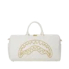 BORSA BORSONI RIVIERA LE BLANC CON CATENA D'ORO E DETTAGLI A FORMA DI SQUALO