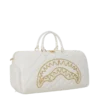 BORSA BORSONI RIVIERA LE BLANC CON CATENA D'ORO E DETTAGLI A FORMA DI SQUALO