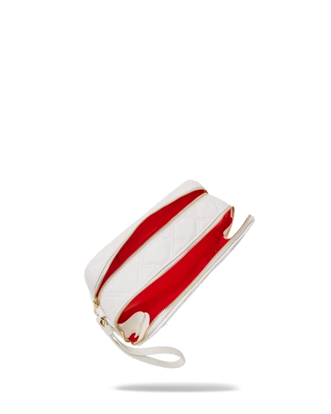 BORSA DA BEAUTY CASE RIVIERA LE BLANC CON CATENA D'ORO A FORMA DI SQUALO