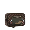 BORSA DA BEAUTY CASE “SHARKS IN PARIS” CON TASCA ESTERNA CON CERNIERA DORATA