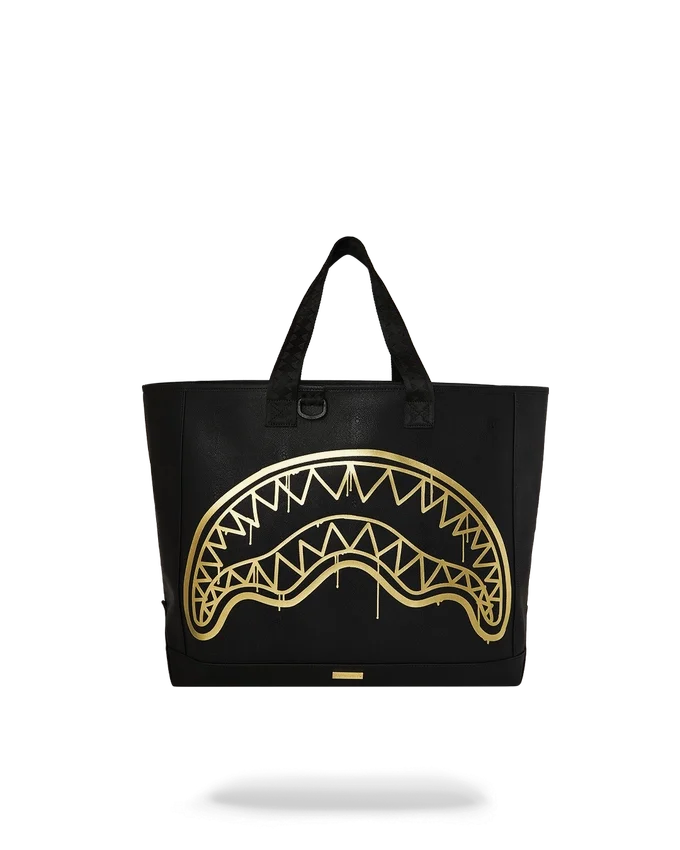 BORSA DA SPIAGGIA GOLD FANG TOTE