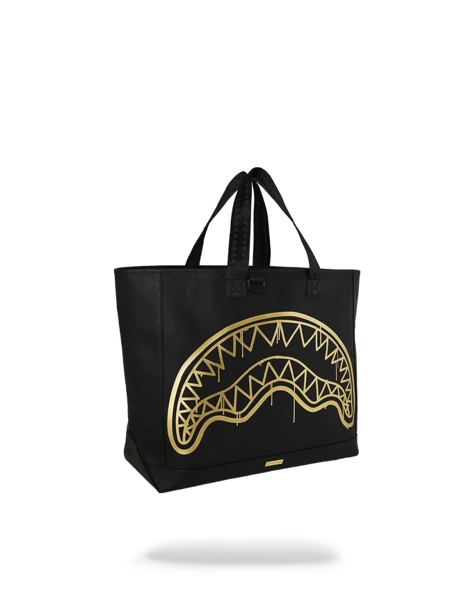 BORSA DA SPIAGGIA GOLD FANG TOTE