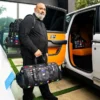 BORSA DA VIAGGIO JAMES FIRST CLASS CON BANDIERE DEL MONDO E MOTIVO BORSONI OPERAZIONI SPECIALI