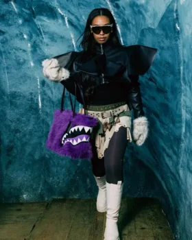 BORSA FURZILLA SHARK (VIOLA) Tote