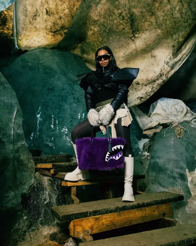 BORSA FURZILLA SHARK (VIOLA) Tote