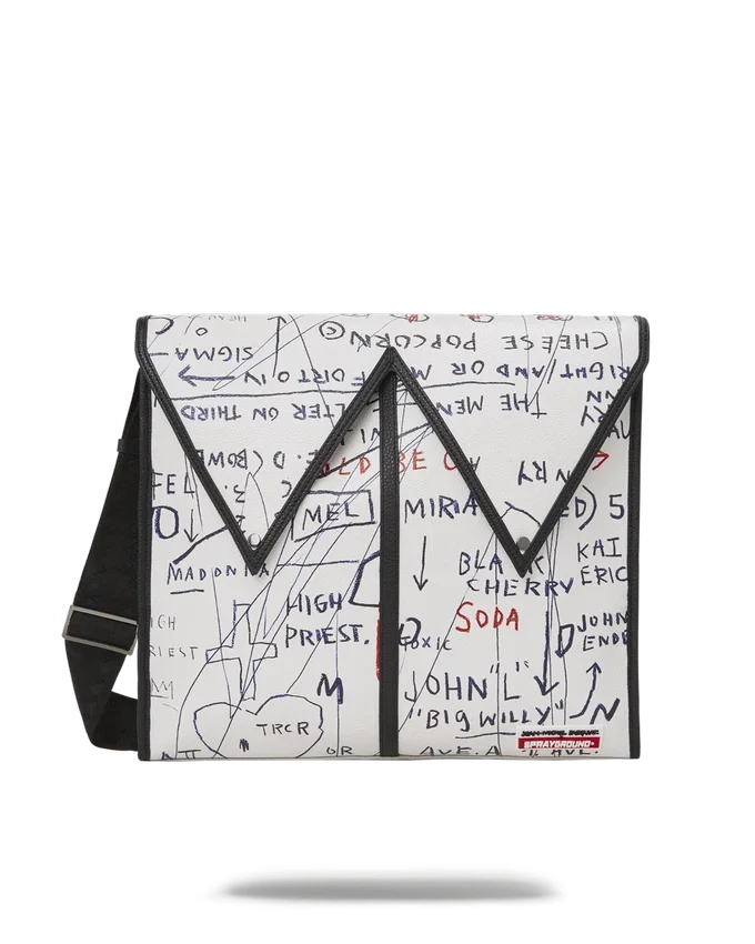 BORSA MESSAGGERO UFFICIALE BASQUIAT UNTITLED (CHEESE POPCORN) 1983