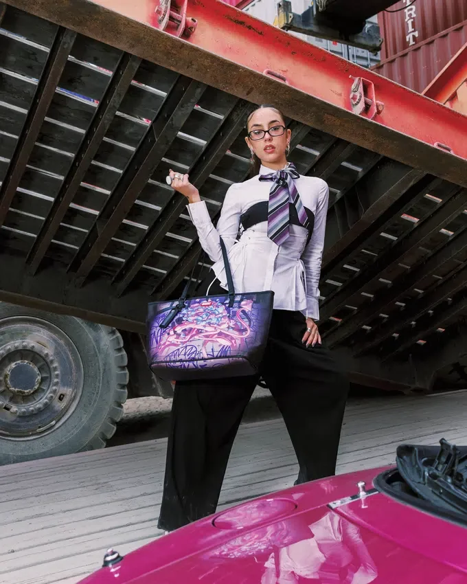 BORSA PINK PANTHER DIAMOND HEIST TOTE