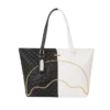BORSA TOTE A TRASVERSALE CON MOTIVO A TRAPUNTO A LIVELLI “Split Quilt Shark”
