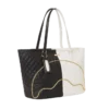 BORSA TOTE A TRASVERSALE CON MOTIVO A TRAPUNTO A LIVELLI “Split Quilt Shark”