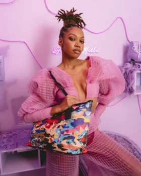 BORSA TOTE CAMOUFLAGE A RIGHE E QUADRATI
