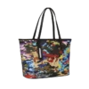 BORSA TOTE CAMOUFLAGE A RIGHE E QUADRATI