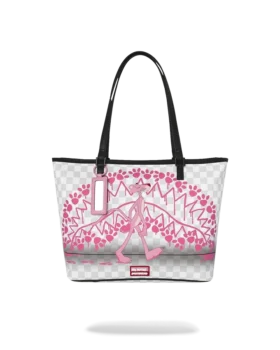 BORSA TOTE CON IMPRONTE DELLA PANTERA ROSA