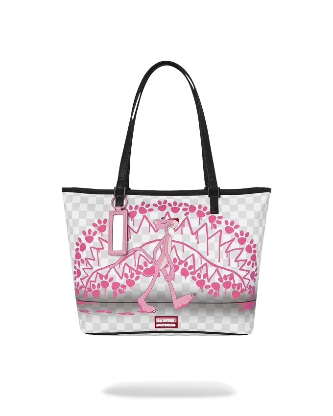 BORSA TOTE CON IMPRONTE DELLA PANTERA ROSA
