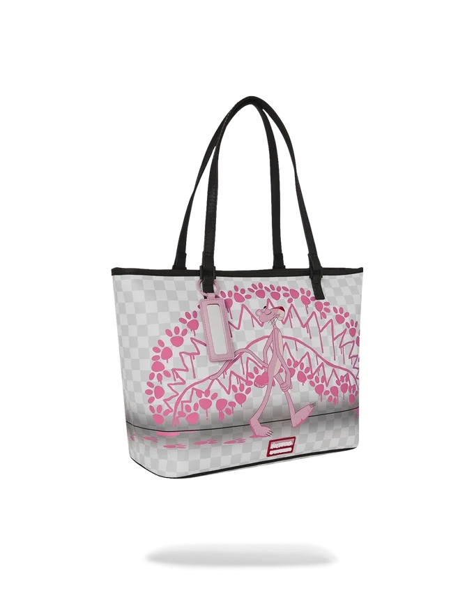 BORSA TOTE CON IMPRONTE DELLA PANTERA ROSA