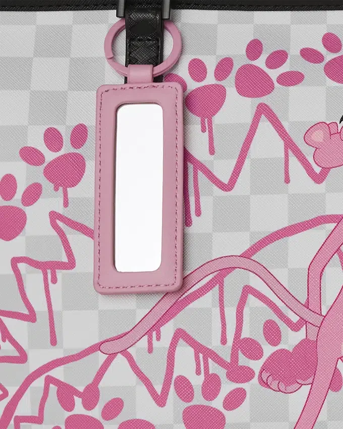 BORSA TOTE CON IMPRONTE DELLA PANTERA ROSA