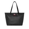 BORSA TOTE DI PANNELLA CON SQUALO E DIAMANTI