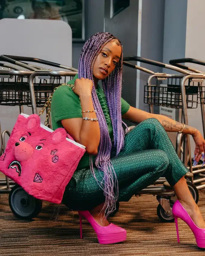 BORSA TOTE MONEYBEAR IN PELUCHE (ROSA)