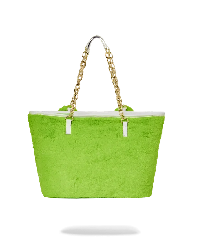BORSA TOTE MONEYBEAR IN PELUCHE (VERDE)