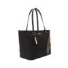 BORSA TOTE NOIR QUILT CON CATENA DORATA E MOTIVO SQUALO
