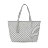 BORSA TOTE “SHARKS IN PARIS” IN MAGLIA COLOR CREMA
