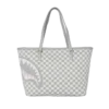 BORSA TOTE “SHARKS IN PARIS” IN MAGLIA COLOR CREMA