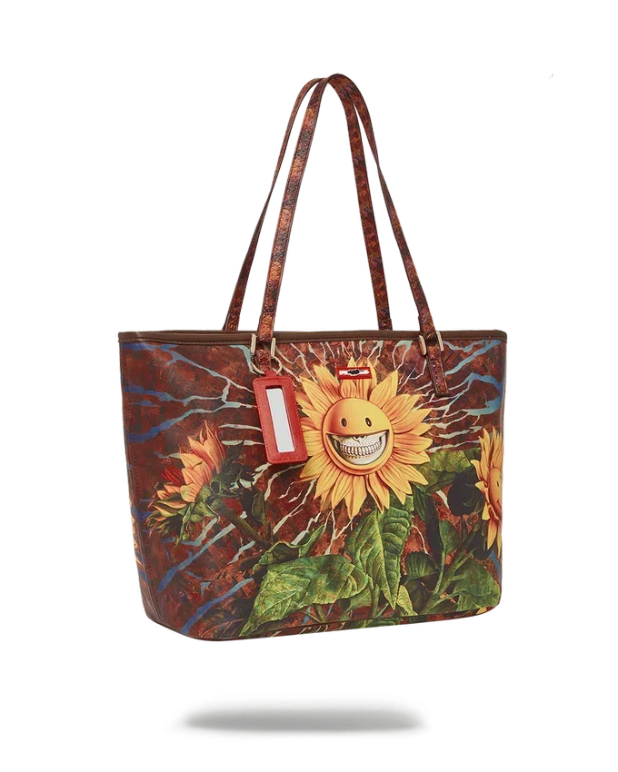 BORSA TOTE SUNFLOWER GRIN IN COLLABORAZIONE CON RON ENGLISH