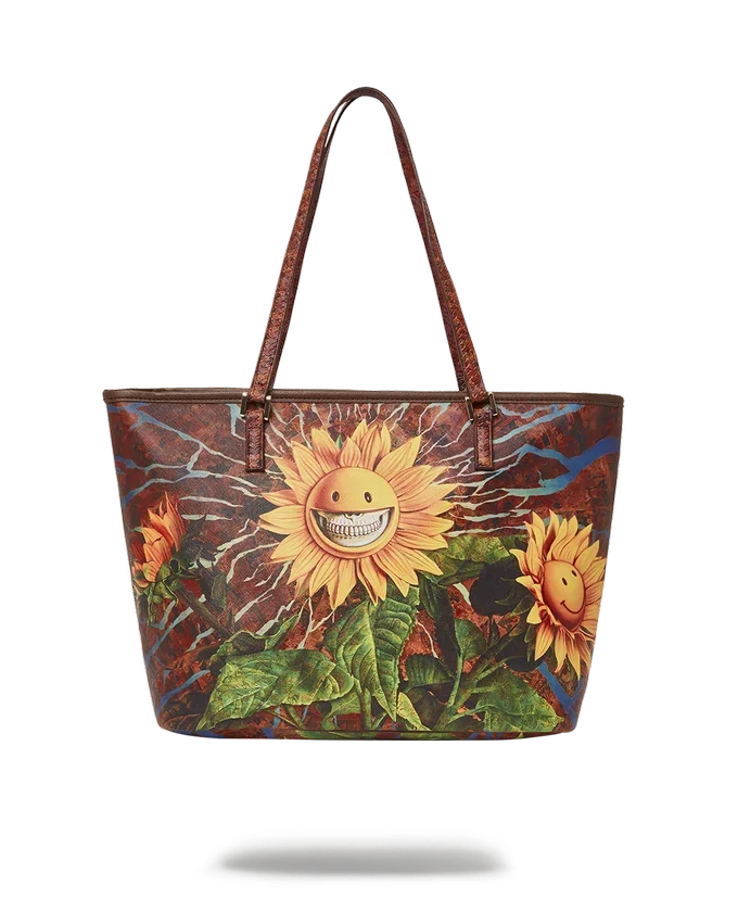 BORSA TOTE SUNFLOWER GRIN IN COLLABORAZIONE CON RON ENGLISH
