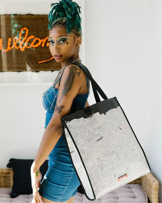 BORSA TOTE UFFICIALE BASQUIAT PEGASUS 1987 LOFT