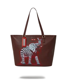BORSA TOTE ZEBRA ELEPHANT RON ENGLISH COLLAB