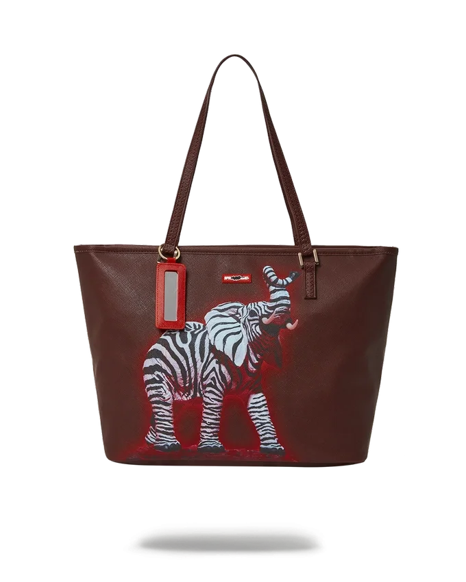 BORSA TOTE ZEBRA ELEPHANT RON ENGLISH COLLAB