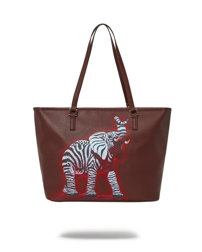 BORSA TOTE ZEBRA ELEPHANT RON ENGLISH COLLAB