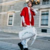 BORSONE EMPEROR CON MOTIVO MONEY IN COLORE POWDER