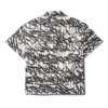 CAMICIA A MANICHE CORTE CON GRAFFITI E CHIUSURA A BOTTONI SUL DAVANTI