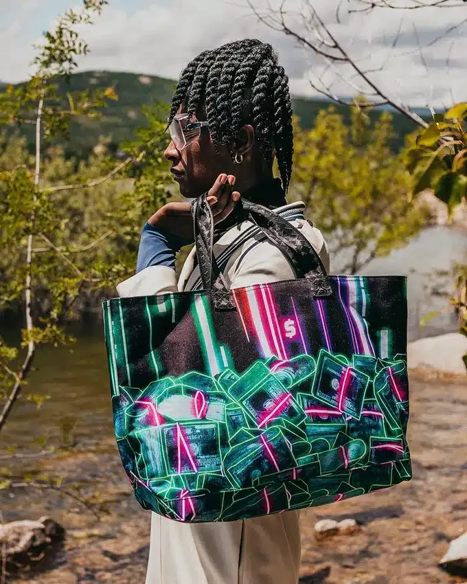 CRYPTO STACKS Borse Tote