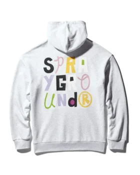 FELPA CON CAPPUCCIO E SQUALO SPONGEBOB (GRIGIO CHIARO)