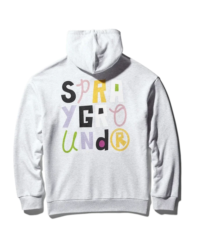 FELPA CON CAPPUCCIO E SQUALO SPONGEBOB (GRIGIO CHIARO)