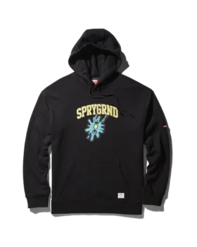 FELPA CON CAPPUCCIO SPONGEBOB SPLAT (NERA)