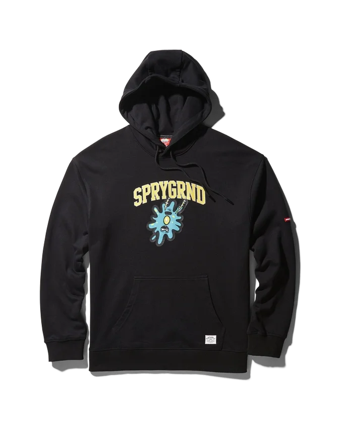 FELPA CON CAPPUCCIO SPONGEBOB SPLAT (NERA)