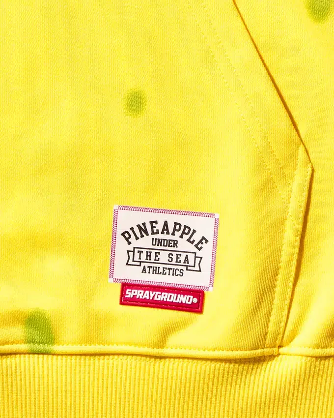 FELPA CON CAPPUCCIO SPONGEBOB SPONGE (GIALLO)
